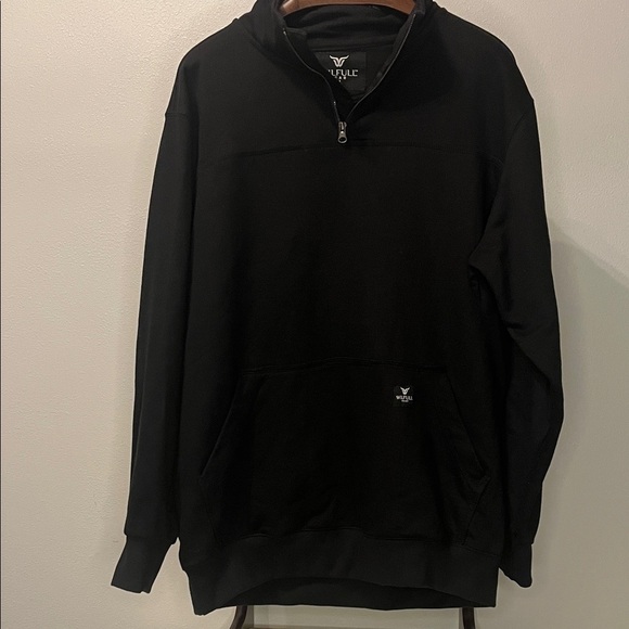 Wilfull Wear Black Men’s 1/4 Zip sweatshirt size XL - Picture 1 of 6